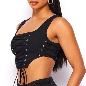 NEW HOT & DELICIOUS - Bad Attitude Criss-Cross Top